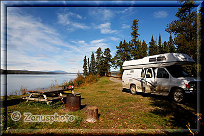 Campsite am Simpson Lake