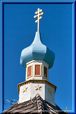 Kenai, Saint Nicholas Chapel zeigt die Kuppel der Russian Orthodox Church