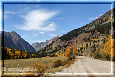 Alpine Loop Road auf der Strecke in die Berge
