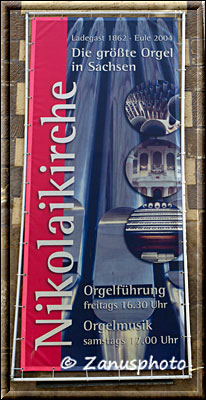 Infobanner zur Nikolaikirche