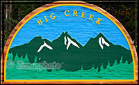 Big Creek Campground Schild
