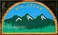 Big Creek Campground Schild