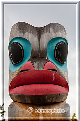 Totem Figur für den Frosch