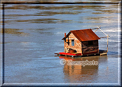 Zelthaus auf einem floos