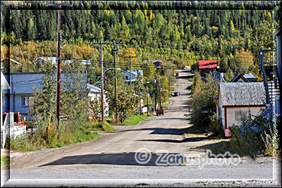 Seitenstrasse in Dawson City