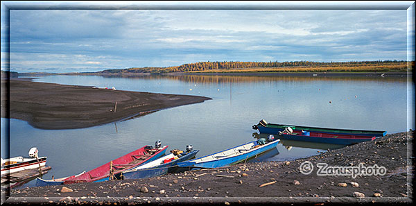 Blick ĂŒber den Mackenzie River