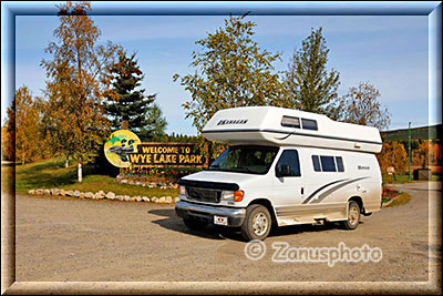 Camper im Wye Lake Park