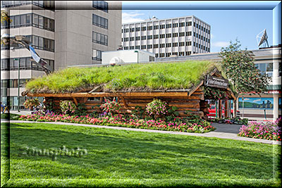 Anchorage, Ansicht des Log Cabin Center