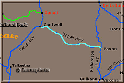 Map des Denali Highway