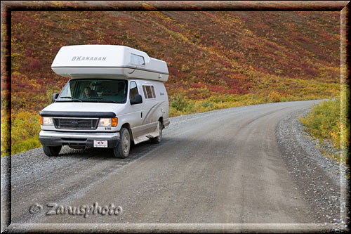 Alaska, unser 19 ft. Camper fährt uns sicher durch das Land