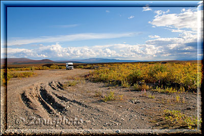 Alaska, einsamer Übernachtungsplatz am Denali Highway