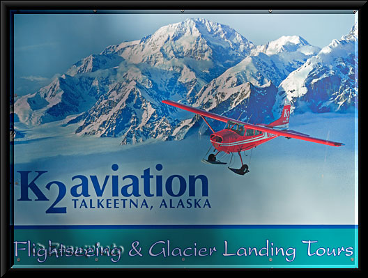 Alaska, Anbieter für Rundflüge sind hier zu sehen