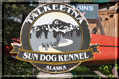 Alaska, Werbetafel für Wanderer