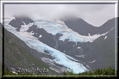 Glenn Highway, Gletscherfelder am Highway