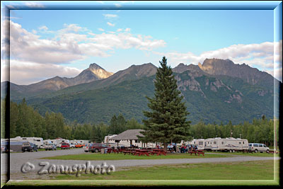 Glenn Highway, Mt. View Campground nahe Plamer