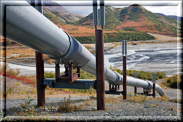 Flussunterquerung der Alaska Pipeline