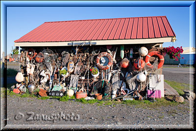 Homer Spit, mit diversen Angeboten für Fischer und Besucher