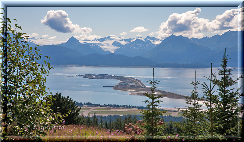 Homer Spit, Ansicht vom Land aus gesehen