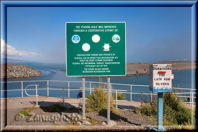 Homer Spit, mit davor liegender Fishing Hole