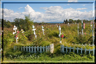 Ninilchik, Friedhof an der Russian Orthodox Church