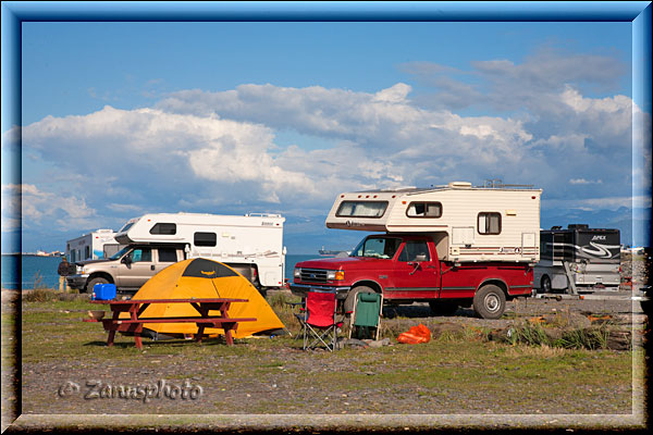 Homer Spit, Campground an der Fishing Hole