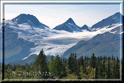 Alaska, der Worthington Glacier am Richardson Highway