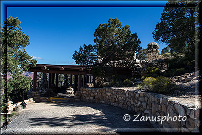 Wartestation im Hermitsbereich des Grand Canyon