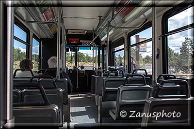 Lehrer Shuttle Bus im Grand Canyon unterwegs