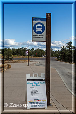 Parkstation für Shuttle Bus im Grand Canyon