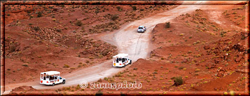 Aussichtsfahrzeuge auf der Valley Besucher Roud