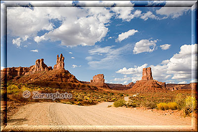 Am westlichen Ende des Valley of the Gods sind wir gerade angekommen