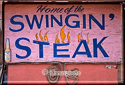 Swinging Grill im Valley of the Gods versorgt uns mit gutem Dinner