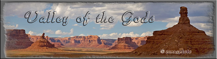 Valley of the Gods Titelbild der Webseite Valley of the Gods