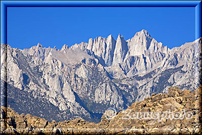 Für die meissten Besucher der Alabama Hills zeigt sich der Mt. Whitney leider nur in der Ansicht im Hintergrund
