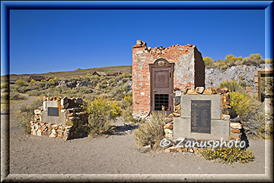 Bodie Ghosttown mit altem Bodie Bankgebäude