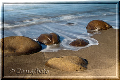 Bowling Beach Arena am Strand in Californien