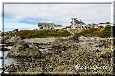 Blick vom Lighthouse nach Crescent City hinüber