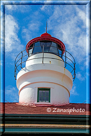 Crescent City, Blick auf den Turm des Lighthouses