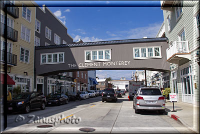 Monterey, in Cannery Row befinden wir uns gerde am Clement Hotel