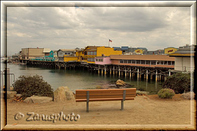 Monterey, Anordnung von diversen Häusern im Bereich von Fishermans Warf