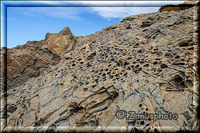 Pebble Beach am Strandhang nach oben