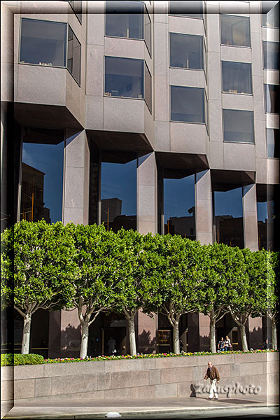 Wir sind gerade im Financial District von San Francisco angekommen