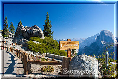 Yosemite - Panorama Trail, auf dem Weg zum Panorama Trail kommen wir über den Glacier Point