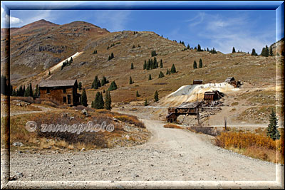 Alpine Loop Road, Ansicht auf einen Teil von Animas Forks