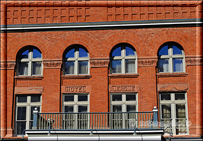 Aspen, die Seitenansicht des Hotels Jerome