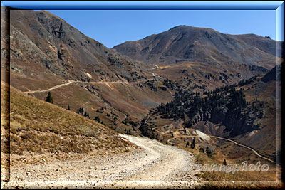 Die vor uns liegende Bergstrecke zum Hurricane Pass