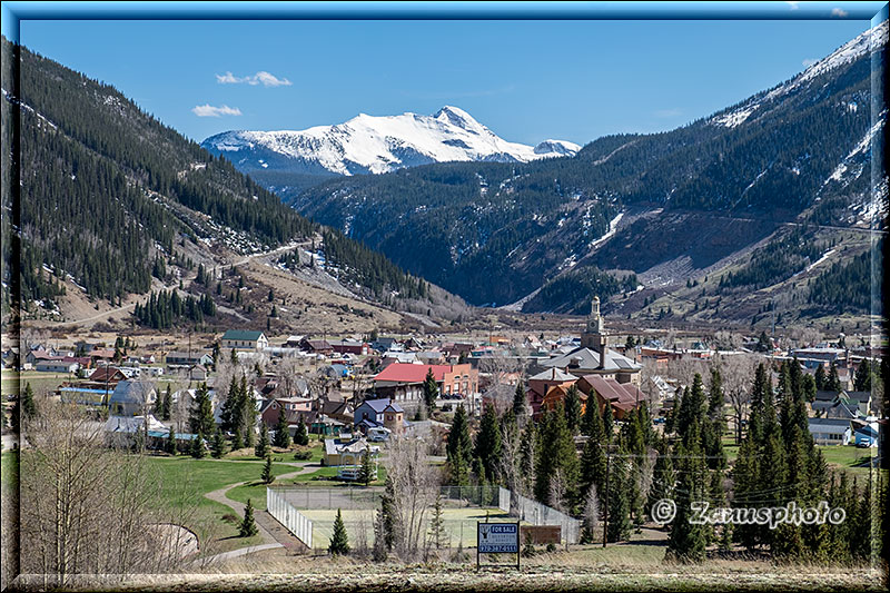 Silverton, Ansicht auf Silverton von Norden aus gesehen