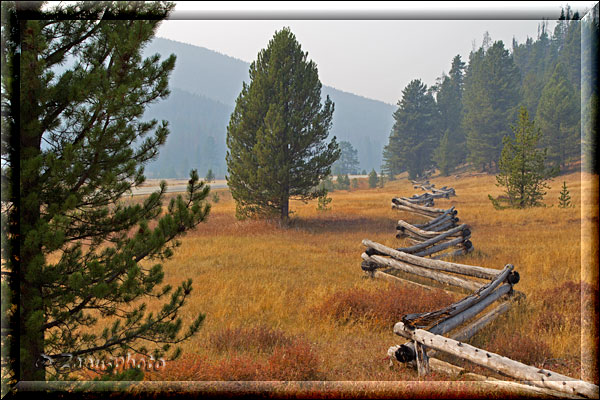 Schöne Landschaft beim verlassen von Ghosttown Bannack