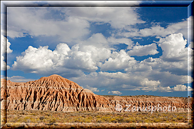 Wolken sind nach Abzug des Gewitters am Himmel erschienen