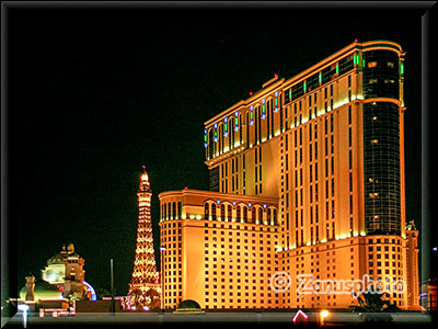 Planet Hollywood Casino und Hotel bei Nacht